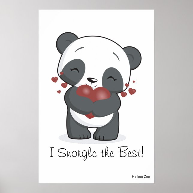 Le géant 'I Snorgle the Best ! ' Poster Panda (Devant)