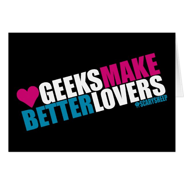 Le geeks fait de meilleurs amants (Devant horizontal)