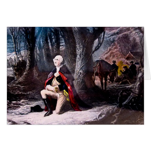 Le Général Washington priant à la forge de vallée, (Devant horizontal)