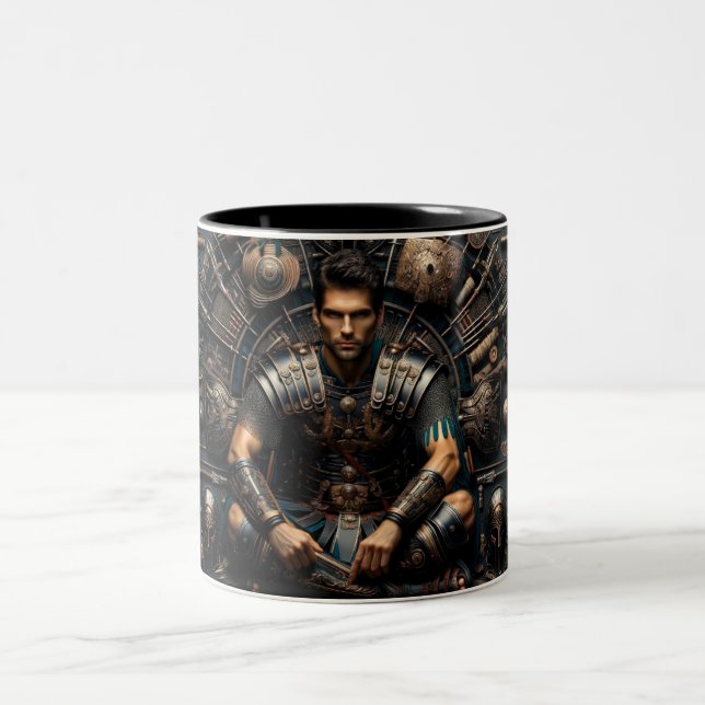 Le gladiateur romain Valor Knolling Mug (Centre)