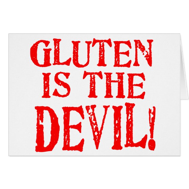 Le gluten est le diable (Devant horizontal)