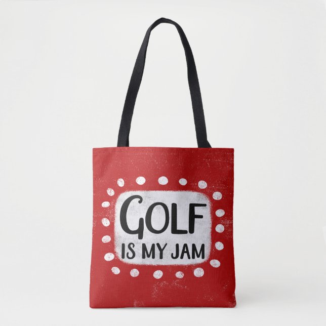 Le golf est mon Sac fourre-tout de confiture (Devant)