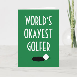 Le golfeur moyennement doué du monde carte de vœux