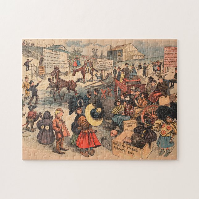 "Le gosse jaune" Puzzle (Horizontal)