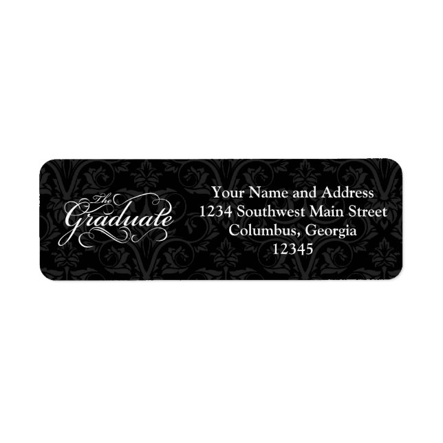 Le Gradué, Élégant Noir (Devant)