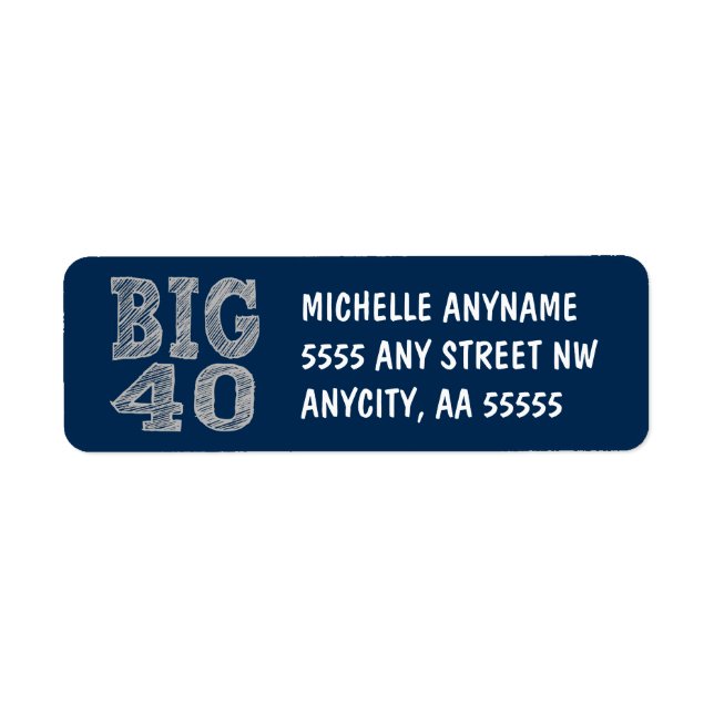 Le grand 40 quarantième anniversaire (Devant)