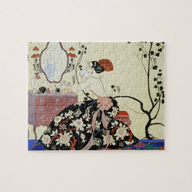 Le Grand Decolletage by George Barbier, Art Deco Jigsaw Puzzle (Horizontal)