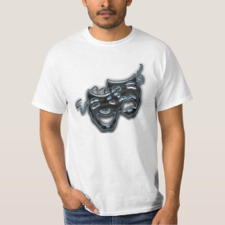 Le grand néon bleu masque le T-shirts