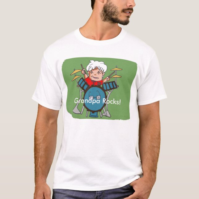 le grand-papa bascule le T-shirt (Devant)