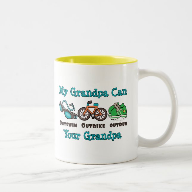 Le grand-papa Outswim la tasse de triathlon (Droit)