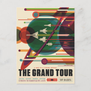Le Grand Tour - Retro NASA Travel Poster Carte Pos