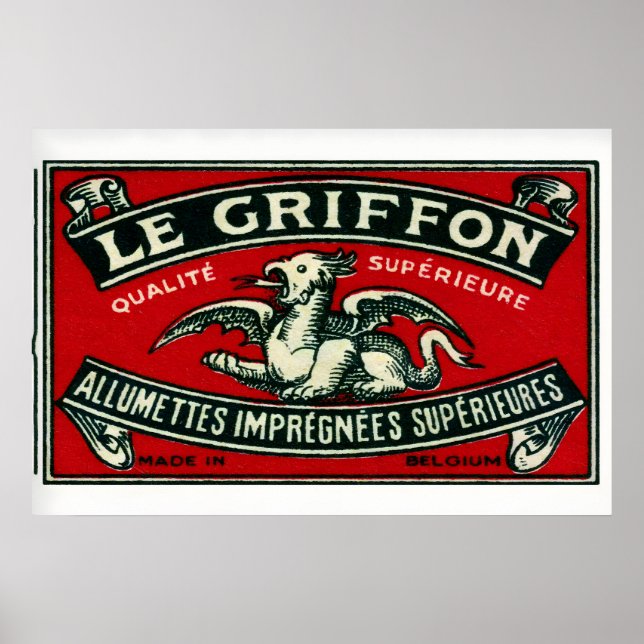 Le Griffon - Impression Boîte d'Allumettes - Art M (Devant)