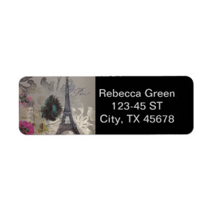 le gris tourbillonne Tour Eiffel vintage moderne