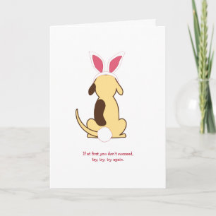 Le gros chien auditionne pour être carte de voeux