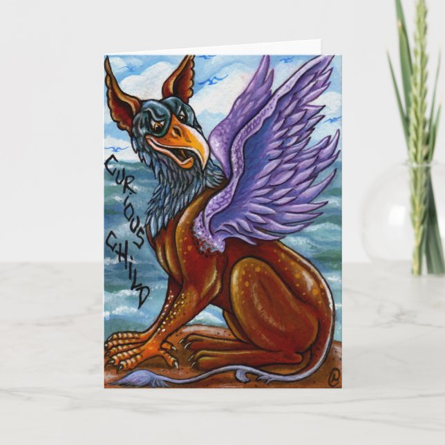 LE GRYPHON Alice dans la carte de note du pays des (Devant)