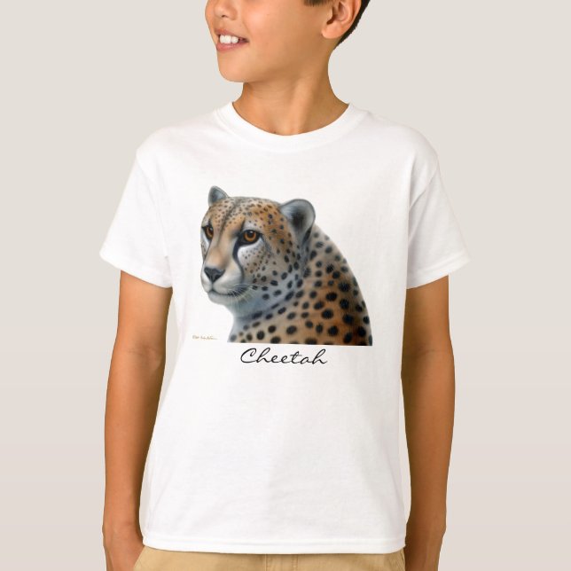 Le guépard badine le T-shirt (Devant)