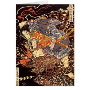 Le guerrier japonais et l'oiseau démon