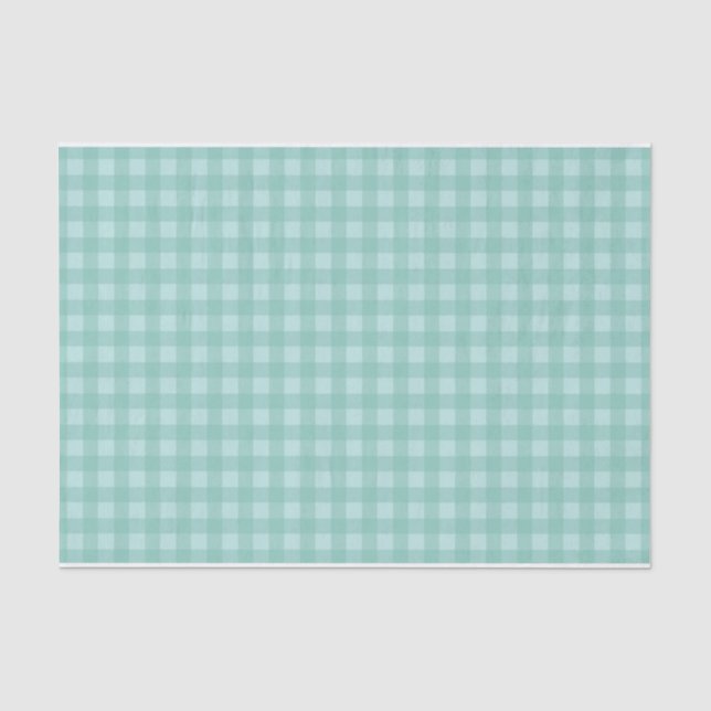 Le guingan bleu d'Aqua vérifie le papier de soie (Recto)