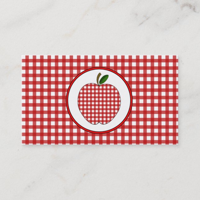 Le guingan rouge Apple façonnent le carte de (Devant)