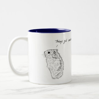 Le hamster, choses a obtenu tasse étrange et