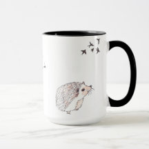Le hérisson aspire tasse