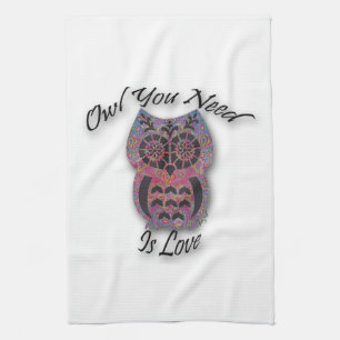 Le hibou que vous avez besoin est amour, serviette