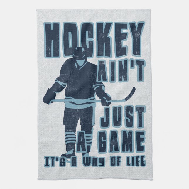 Le hockey n'est pas juste un jeu Serviette de cuis (Vertical)