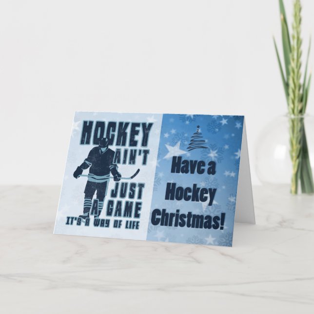 Le hockey n'est pas seulement une carte de Noël de (Devant)