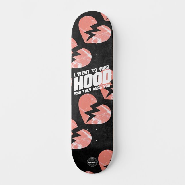 Le Hoodwill "Miss You" 8 1/4" Skateboard Deck (Recto)