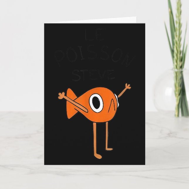 Le Isson Steve Funny Meme  Card (Front)