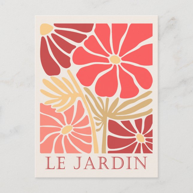 Le Jardin Boho Flowers Postcard (Front)