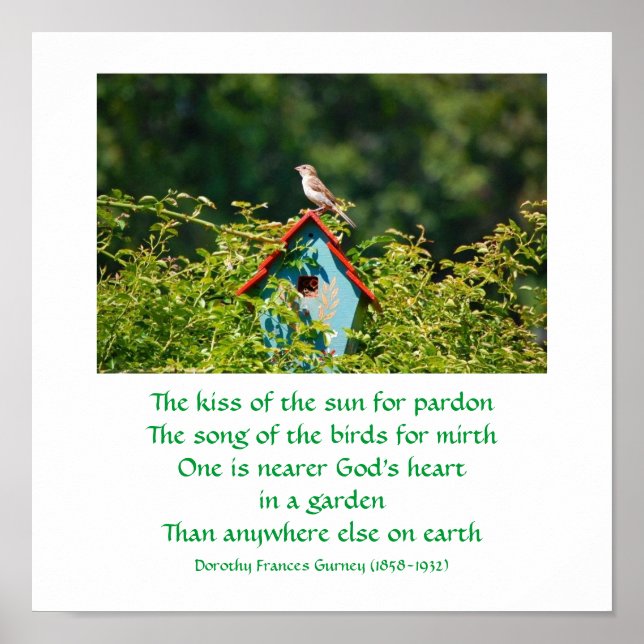 Le Jardin de Dieu (poème) - poster / imprimer (Devant)