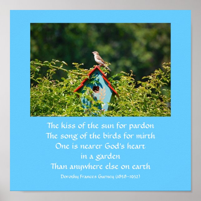 Le Jardin de Dieu (poème) - poster / imprimer (Devant)