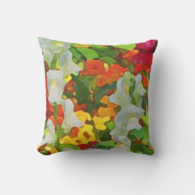 Le jardin floral fleurit le coussin extérieur (Recto)