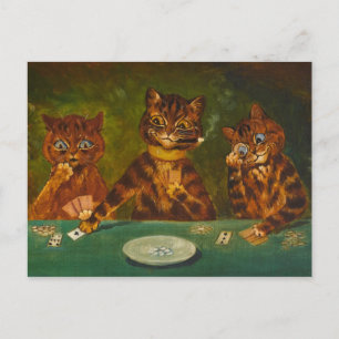 Le Jeu de Cartes par Louis Wain