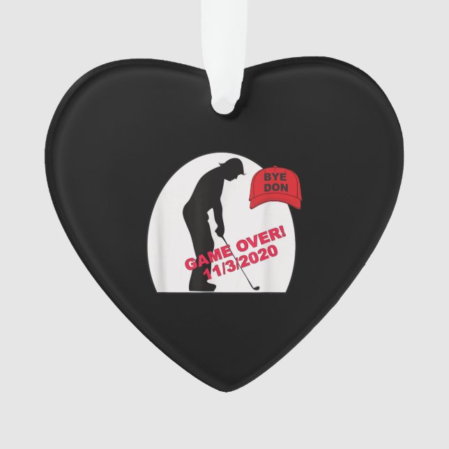 Le jeu de golf est au-dessus de l'anti-Trump drôle (devant)