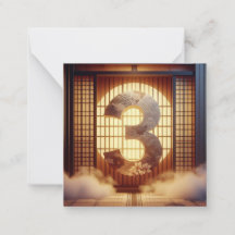 Le jeu de numéros - La carte de 3