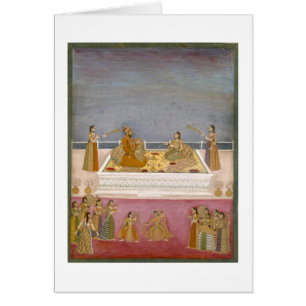 Le jeune empereur de Mughal Muhammad Shah à un