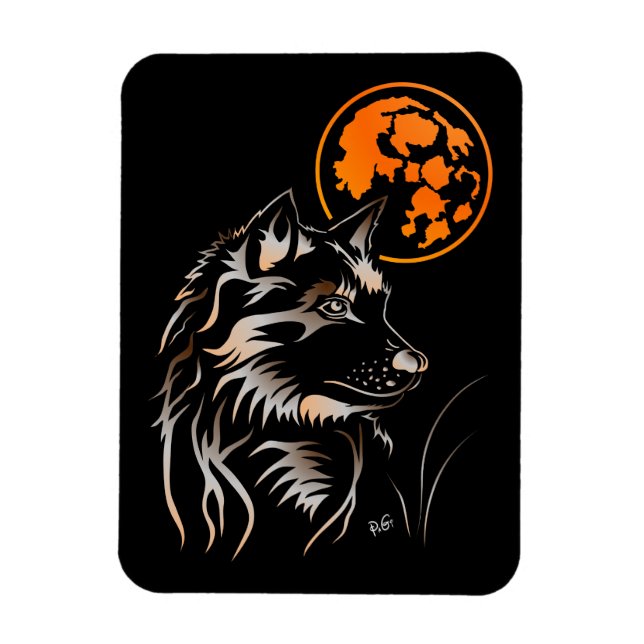 Le jeune Loup Premium Flexi Magnet (Vertical)