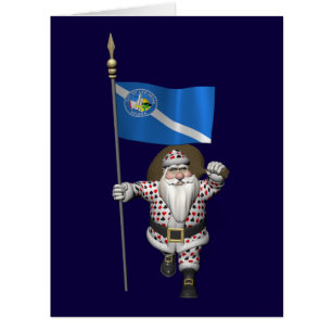 Le Joueur Santa Claus Avec L'Ensigne De Las Vegas