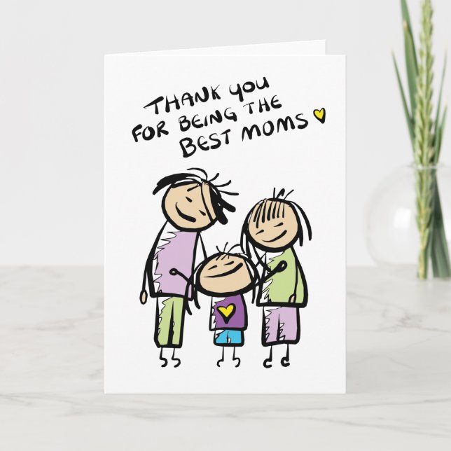 Le jour de mère heureux à la carte de voeux de (Devant)