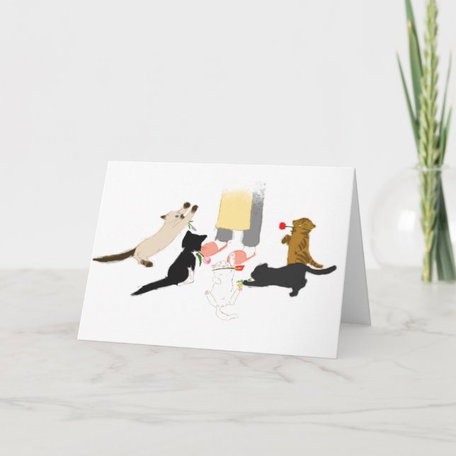 Le jour de mère heureux avec la carte de voeux de (Devant)
