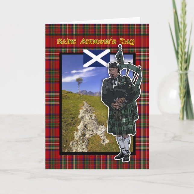 Le jour de St Andrew, carte du jour de St Andrew (Devant)