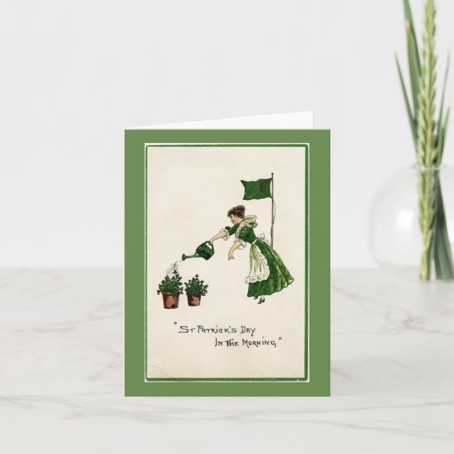 Le jour de St Patrick dans la carte de note de (Devant)