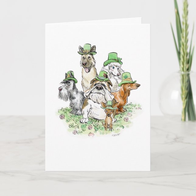Le jour de St Patrick poursuit la carte (Devant)