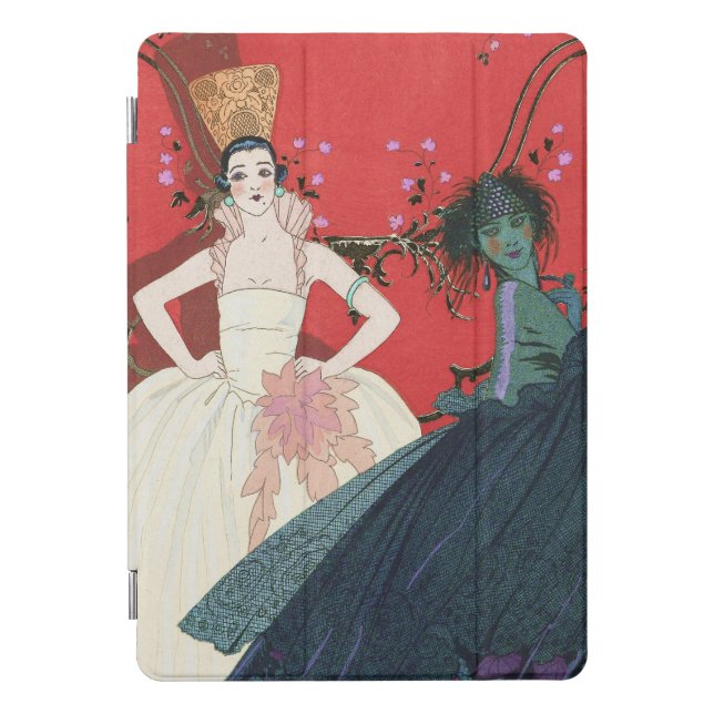 Le Jour Et La Nuit Vintage Fashion Illustration iPad Pro Cover (Front)