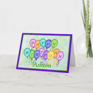 Le joyeux anniversaire monte en ballon la carte de