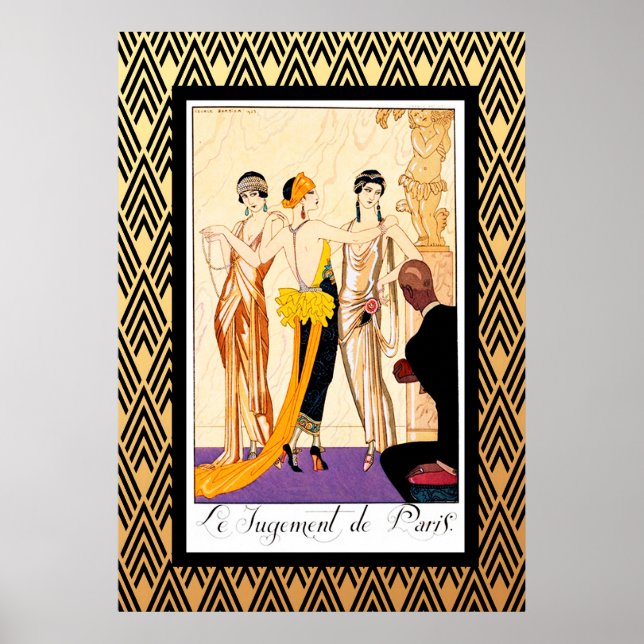 Le Jugement De Paris Art Deco Poster (Front)
