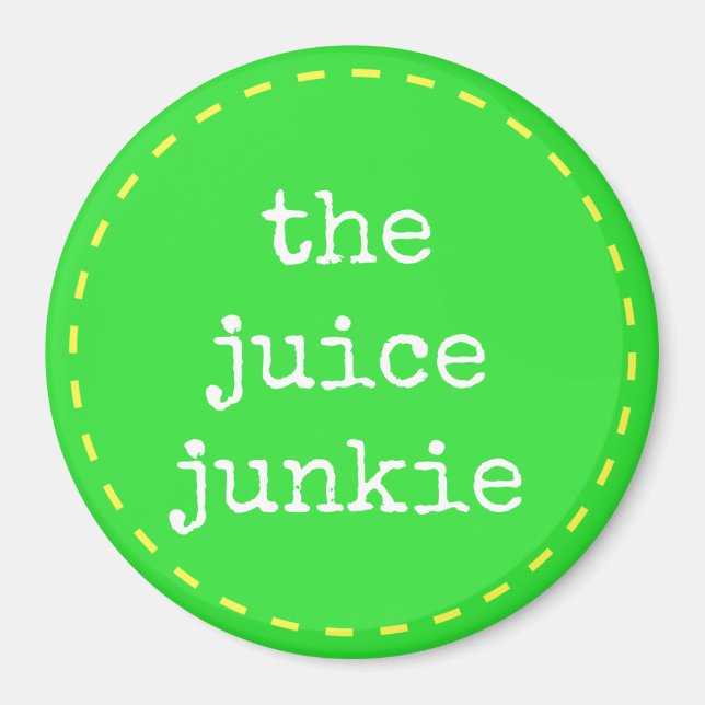 Le Junkie de jus - Logo Magnet (Devant)