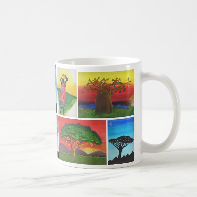 Le Kenyan badine la tasse d'art (Droite)